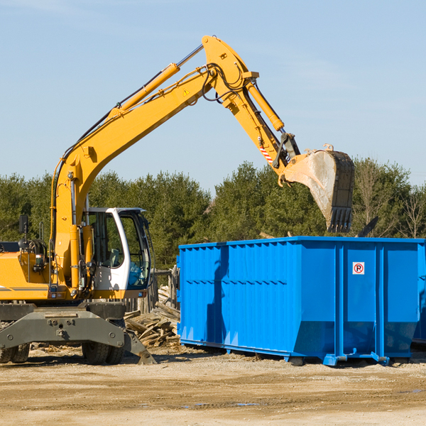 what size residential dumpster rentals are available in East Hills